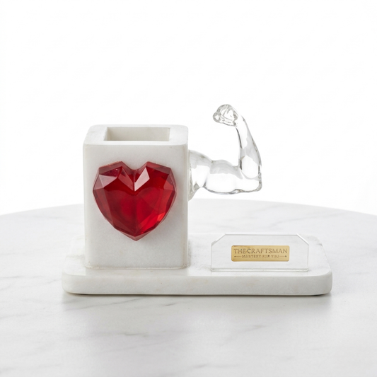 Power & Heart Marble Organizer