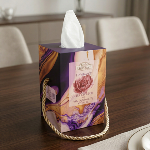 Fragrance Tissue Holder Cubical