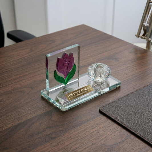 Crystal tulip Desk Organizer