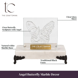 Angel Butterfly Marble Decor