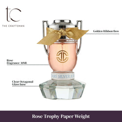 Rose Trophy Paper Weight