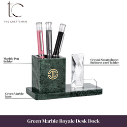 Green Marble Royale Desk Dock