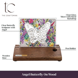 Angel Butterfly On Wood