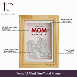 Mother & Baby Pine Wood Frame