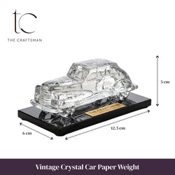 Vintage Crystal Car Paper Weight