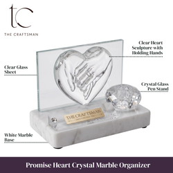 Promise Heart Crystal Marble Organizer