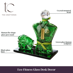 Eco-Fitness Glass Desk Decor
