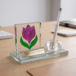 Crystal tulip Desk Organizer