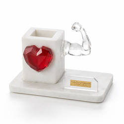 Power & Heart Marble Organizer