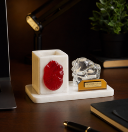 Marble Heart beats Desk Organizer