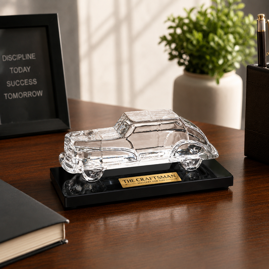 Vintage Crystal Car Paper Weight