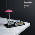 Crystal Umbrella Desk Decor