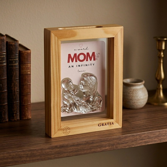 Mother & Baby Pine Wood Frame