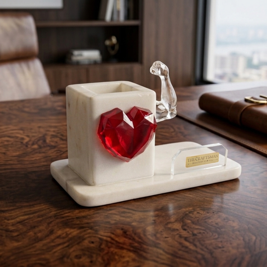 Power & Heart Marble Organizer