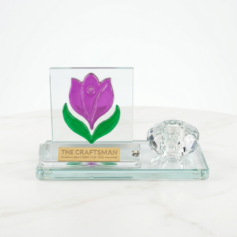 Crystal tulip Desk Organizer