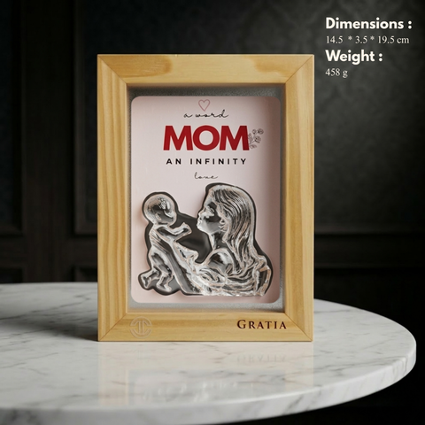Mother & Baby Pine Wood Frame