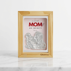 Mother & Baby Pine Wood Frame