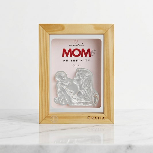 Mother & Baby Pine Wood Frame