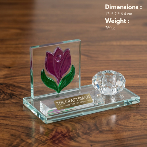 Crystal tulip Desk Organizer