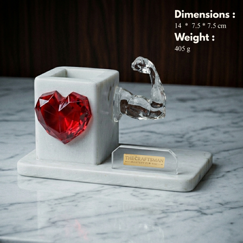Power & Heart Marble Organizer