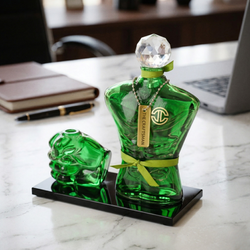 Eco-Fitness Glass Desk Decor