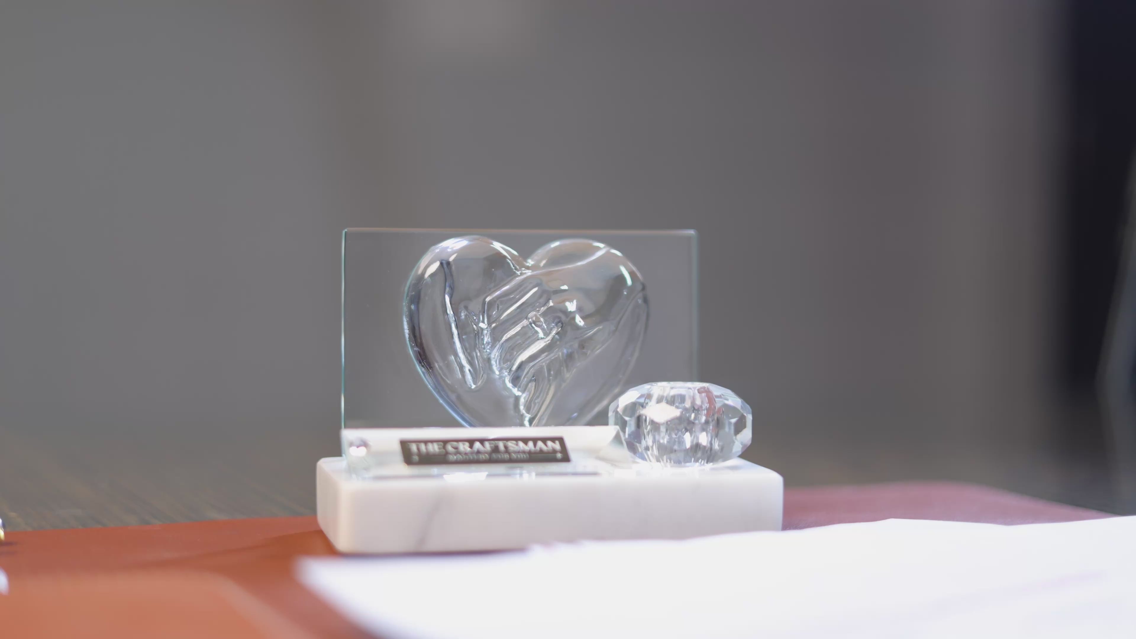 Promise Heart Crystal Marble Organizer