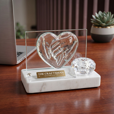 Promise Heart Crystal Marble Organizer