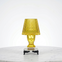 Glass Face Lamp Pen Stand
